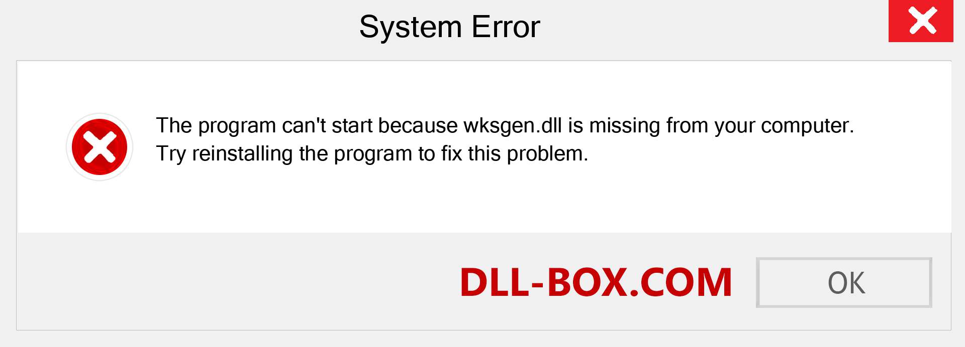  wksgen.dll file is missing?. Download for Windows 7, 8, 10 - Fix  wksgen dll Missing Error on Windows, photos, images